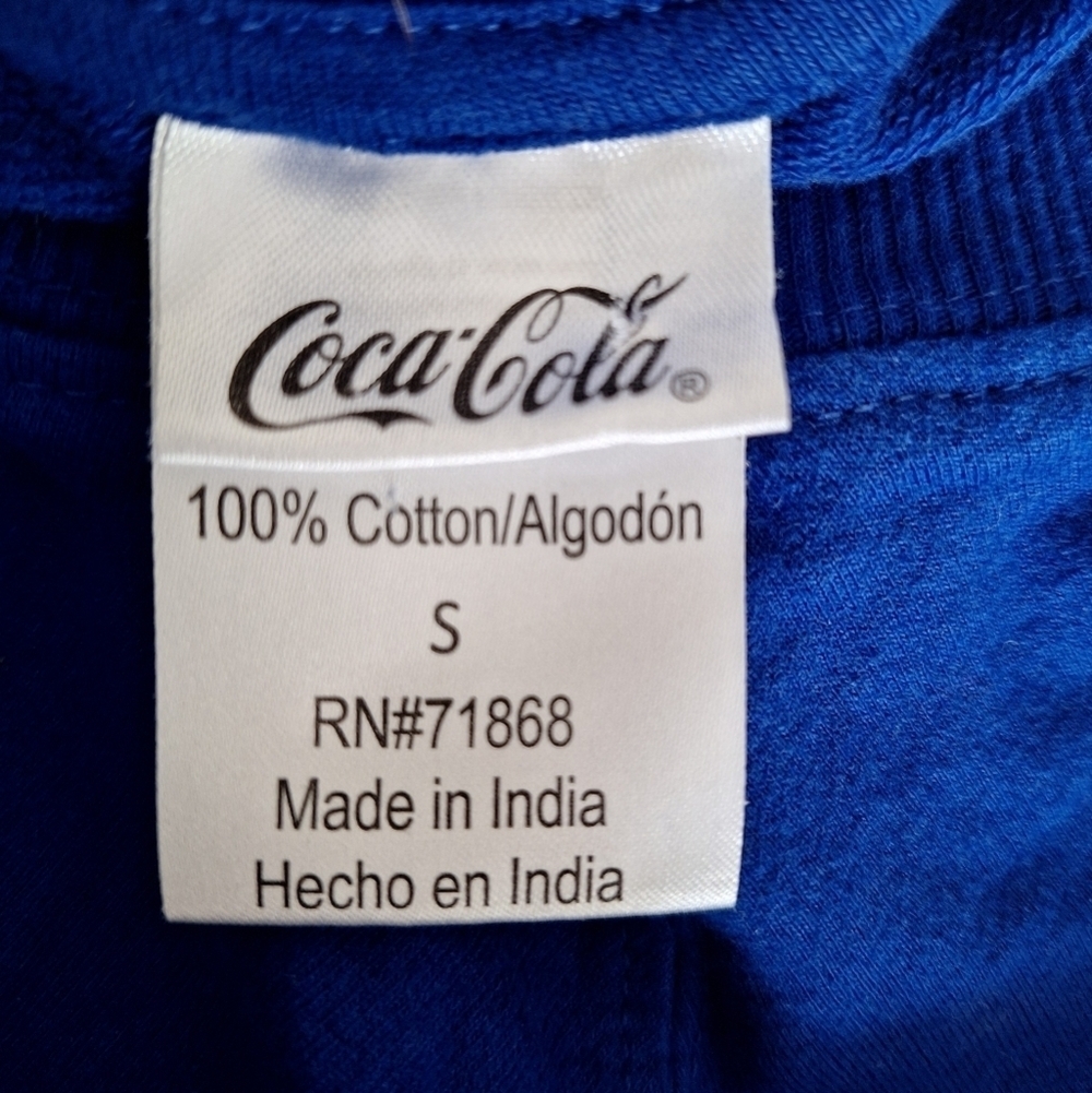 Coca Cola Blue Cotton Women's Sweater Size S - Picture 5 of 5